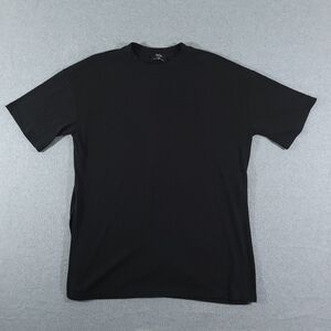 Dressed in Lala Malone Ribbed Biker Black T-Shirt Medium Oversized Relaxed Fit